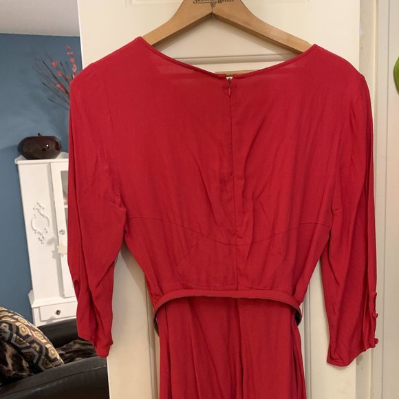 1940s VINTAGE-STYLE Red Mini Dress from Urban Outfitter's Cooperative line - Picture 6 of 12